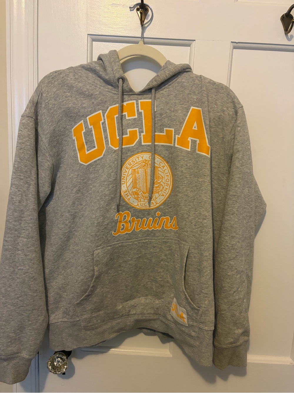 H&M Gray Crewneck Hoodie with Yellow UCLA Bruins Logo